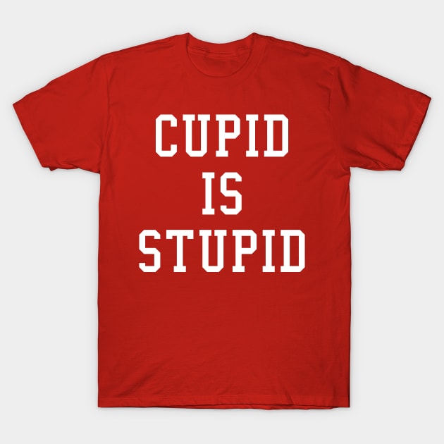 Cupid is Stupid Valentine's Day T-Shirt by dutchlovedesign